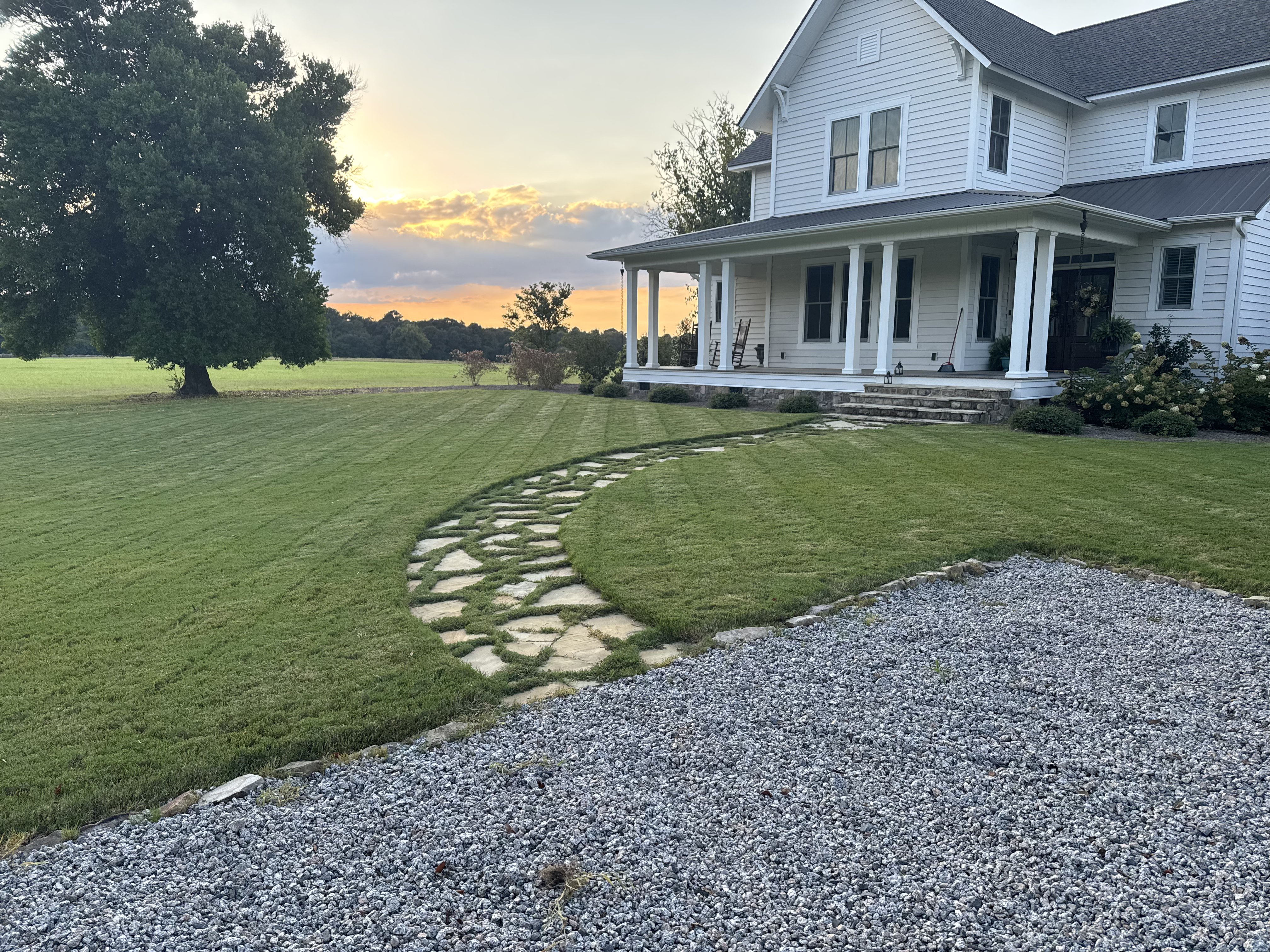 Beautiful professional landscaping in Fayetteville NC