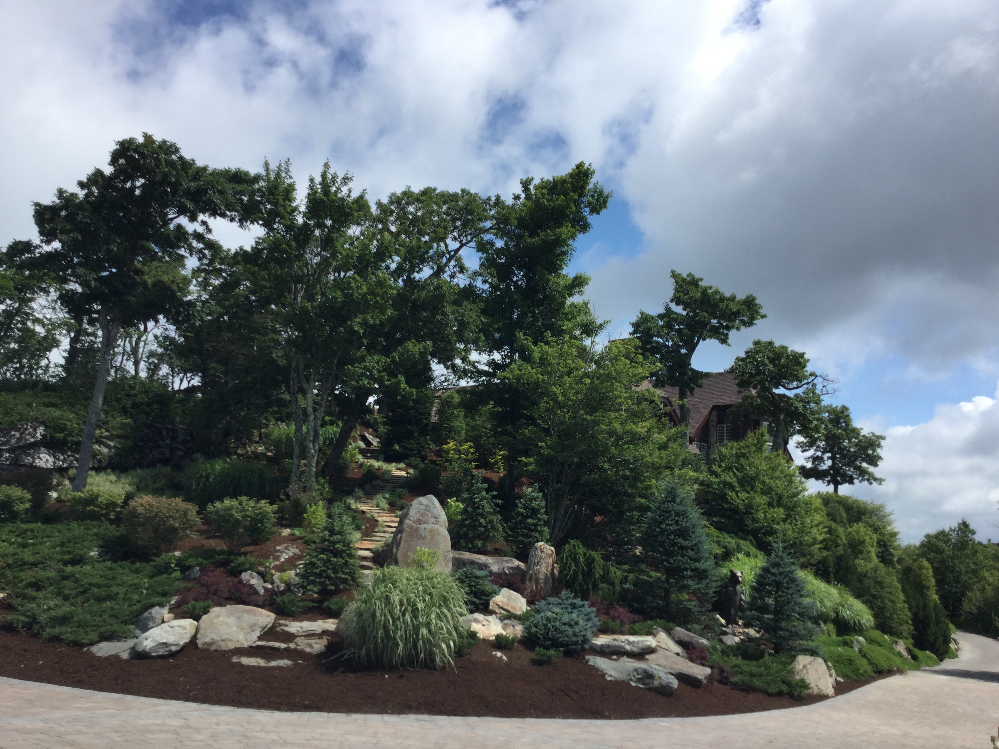 Curb appeal transformation landscaping Fayetteville NC